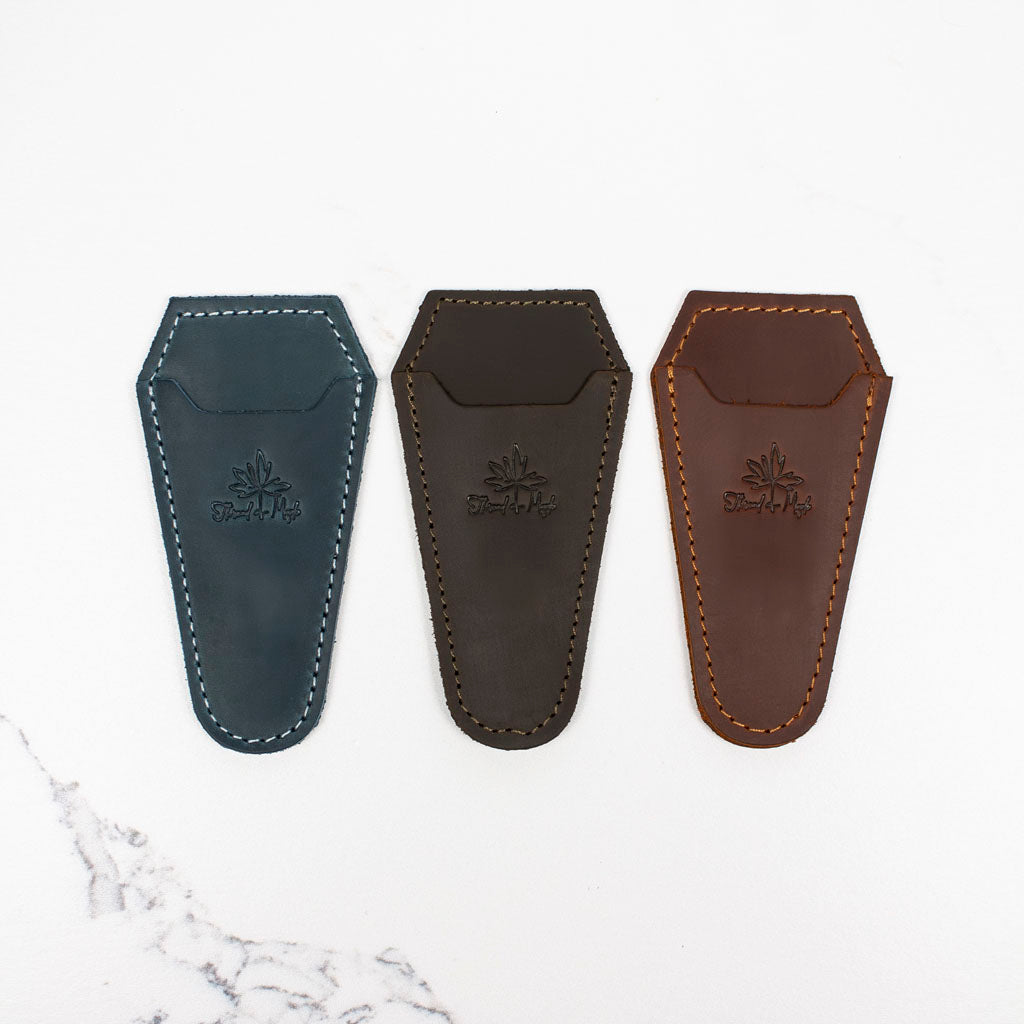Leather Short Magnetic Scissors Sheath