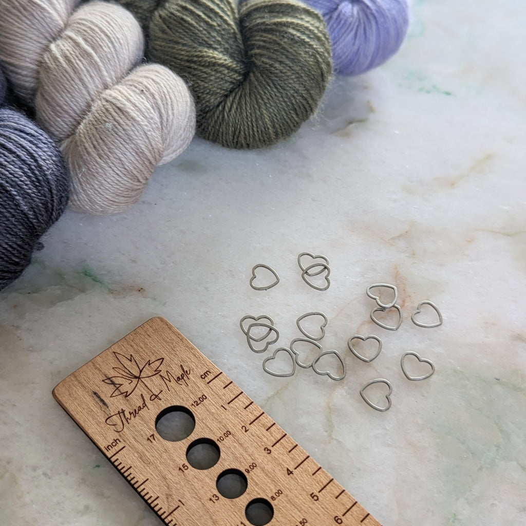 Steel Heart Stitch Markers