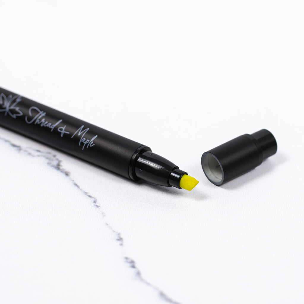 Dual Tip Highlighter Ballpoint Pen